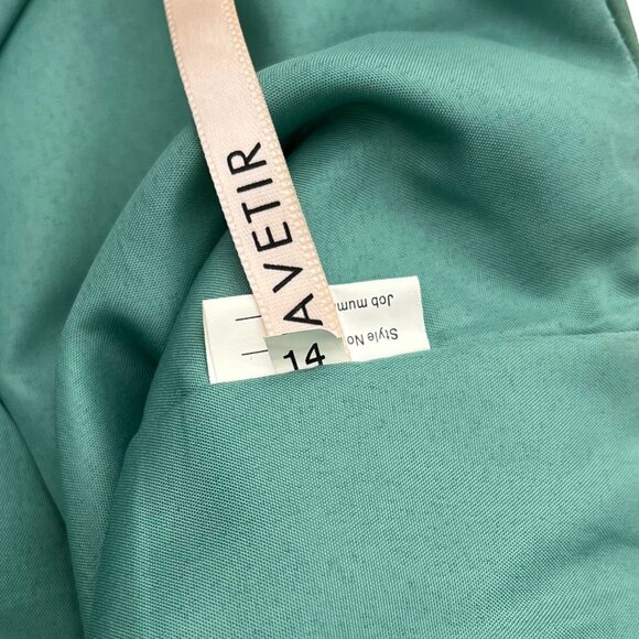 Lavetir Green Bridesmaid Wedding Dress Womens 14 - Picture 4 of 5